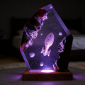 Star Trek Voyager Spock Resin Night Light - Custom Sci-Fi Desk Decor - Vulcan Salute Lamp,Trekkie Gift,