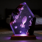 Star Trek Voyager Spock Resin Night Light - Custom Sci-Fi Desk Decor - Vulcan Salute Lamp,Trekkie Gift,