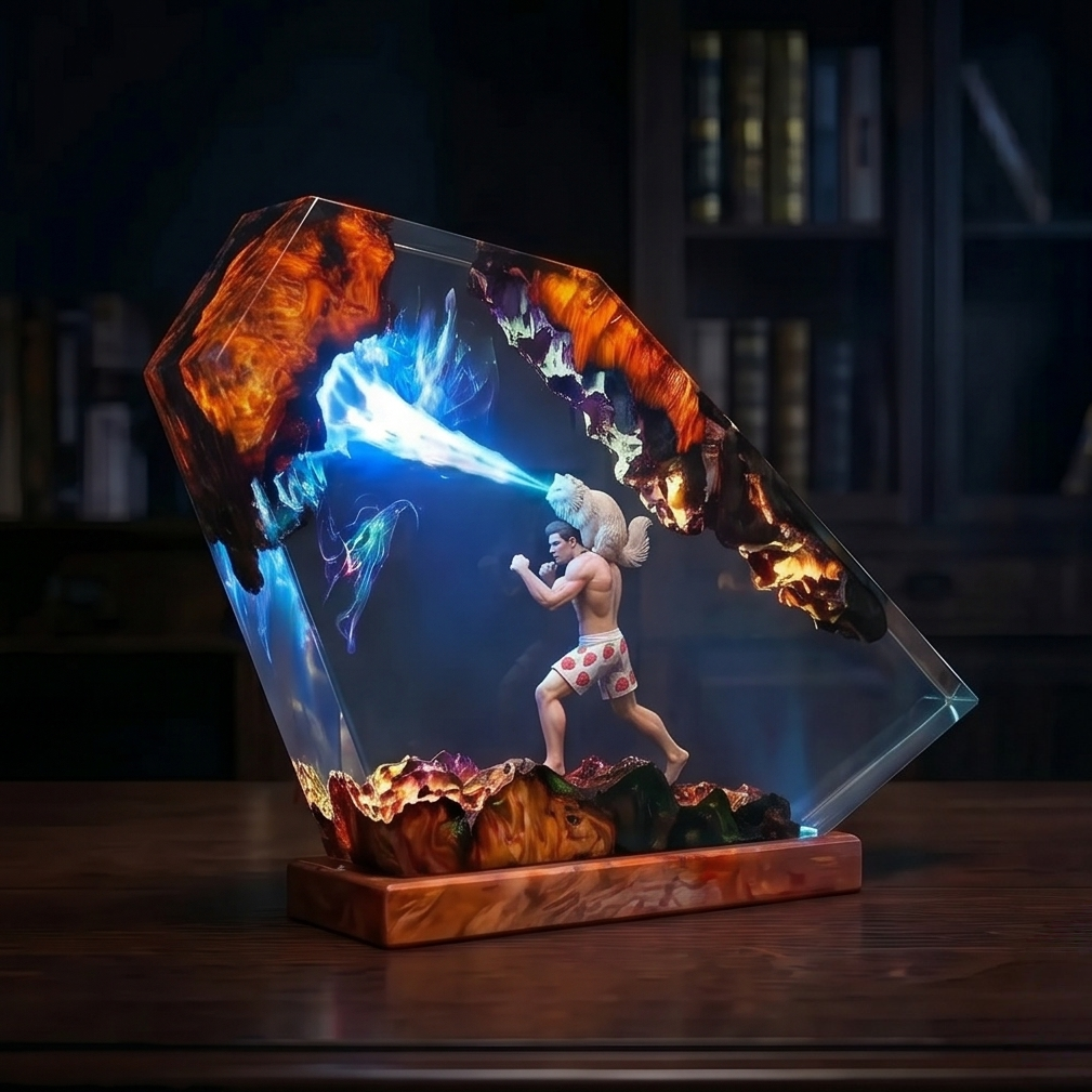 Dungeon Crawler Carl Merch,Resin Lamp,Princess Donut,Mongo , Handmade Gift