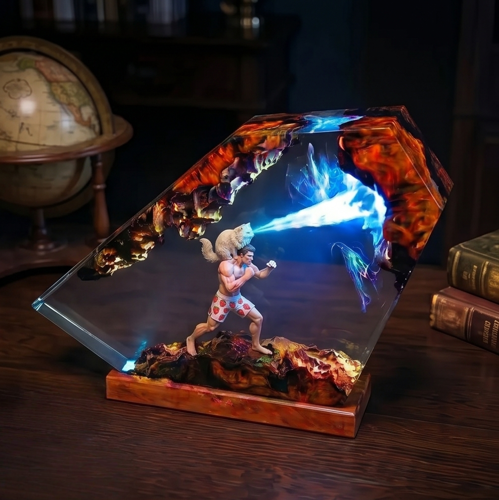 Dungeon Crawler Carl Merch,Resin Lamp,Princess Donut,Mongo , Handmade Gift