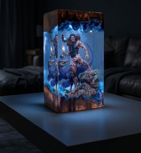 Dungeon Crawler Carl,Resin Lamp,Princess Donut,Mongo , Handmade Gift