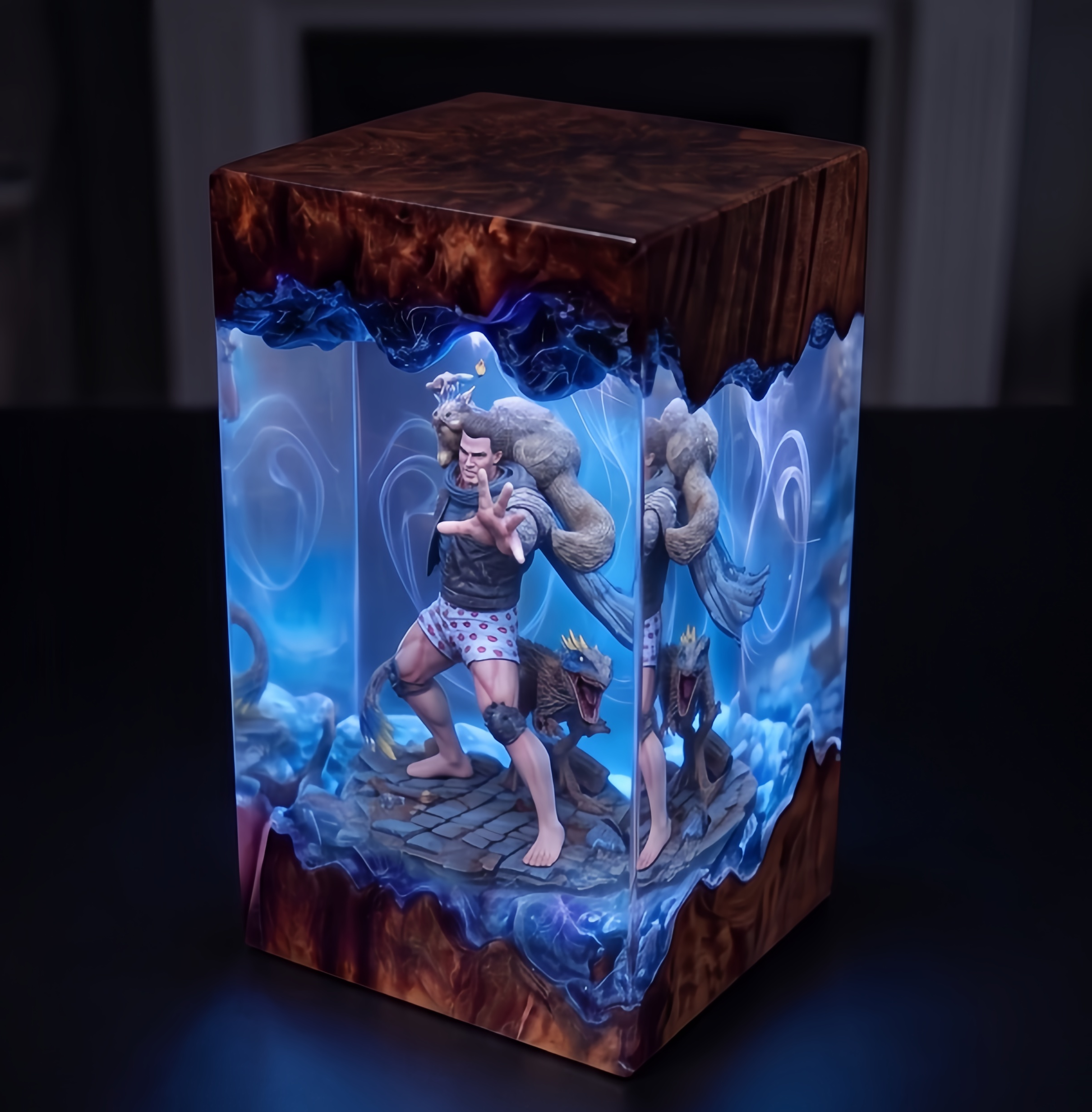 Dungeon Crawler Carl,Resin Lamp,Princess Donut,Mongo , Handmade Gift