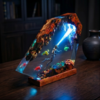 Diving enthusiast Resin Lamp,Ocean Handmade gift