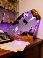 Dragon knight Resin Lamp,Handmade gift