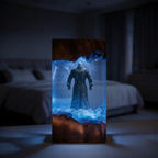 Resident Evil 9 Requiem Resin Lamp, Older Leon S. Kennedy Diorama Light, Wrenwood Hotel Horror Night Light, Custom Biohazard Handmade Game Decor, Gamer Boyfriend Gift