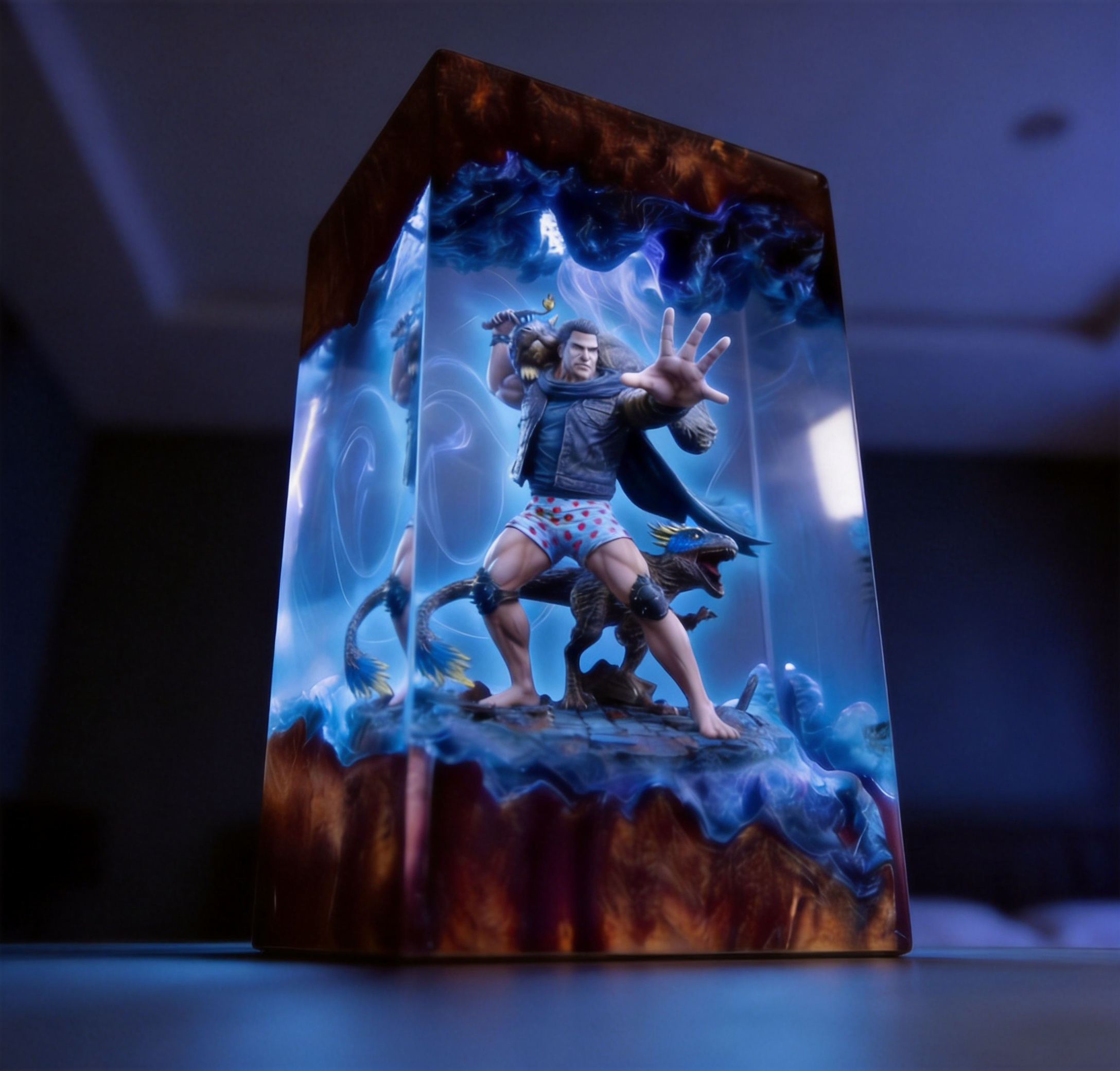 Dungeon Crawler Carl,Resin Lamp,Princess Donut,Mongo , Handmade Gift
