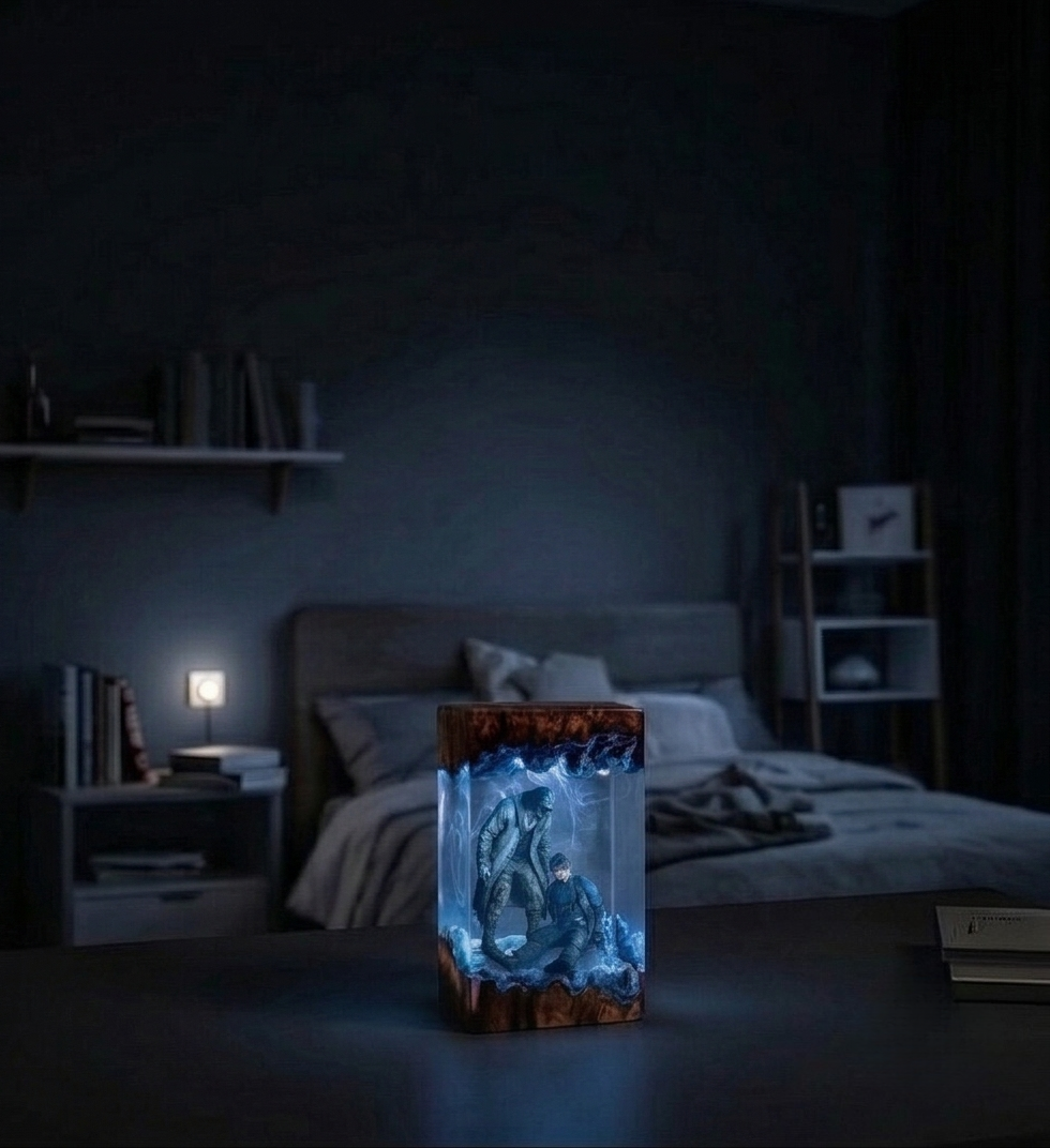 Resident Evil 9 "Requiem" - Leon Kennedy Resin Lamp，Handcrafted  gift